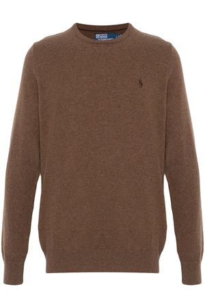 Maglione in lana marrone RALPH LAUREN | 710876714BROWN